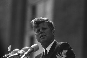 John F. Kennedy spricht