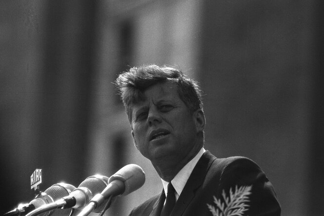 John F. Kennedy spricht