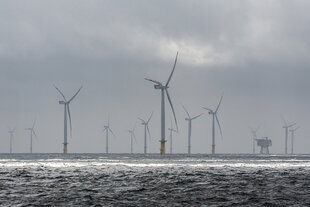 Windanlagen im Meer