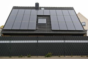 Solaranlage auf einem Wohnhaus