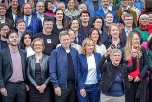 Gruppenfoto der neuen Grünen-Fraktion