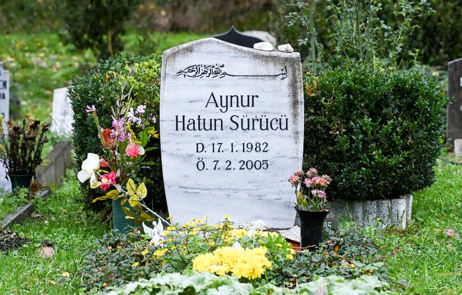 das Grab von Hatun Sürücü auf dem Friedhof Gatow