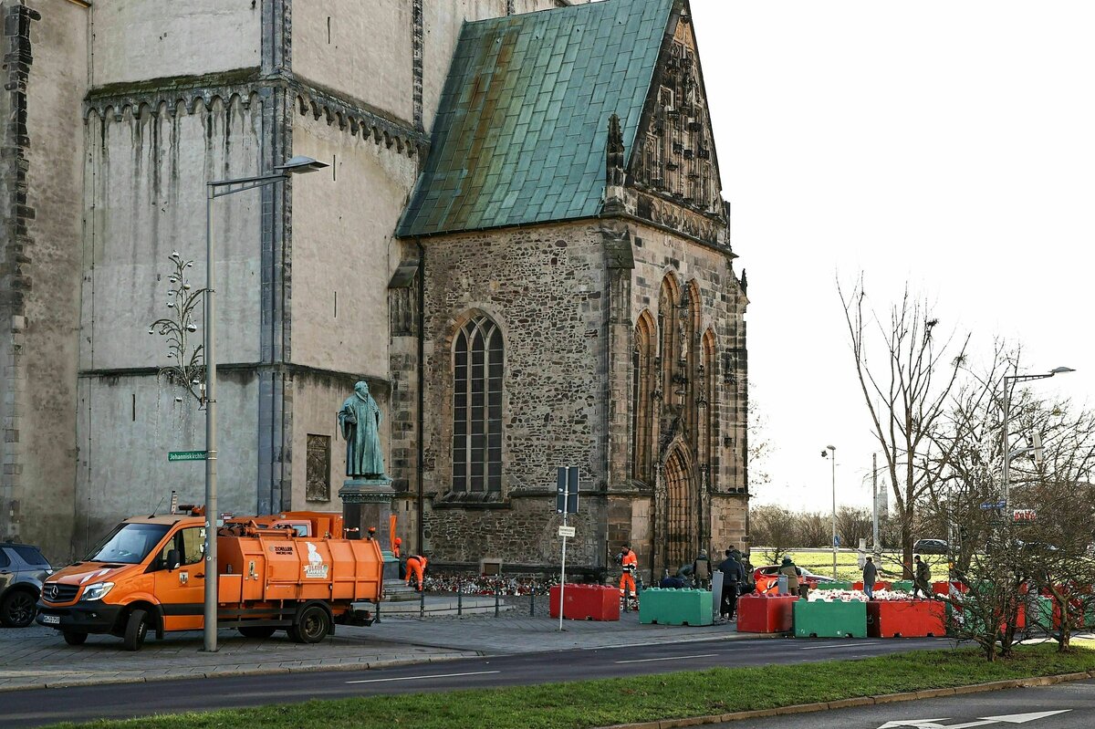 Nach Anschlag auf Weihnachtsmarkt: Angespannte Lage in Magdeburg