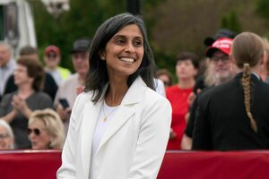 Usha Vance bei einer Wahlveranstaltung