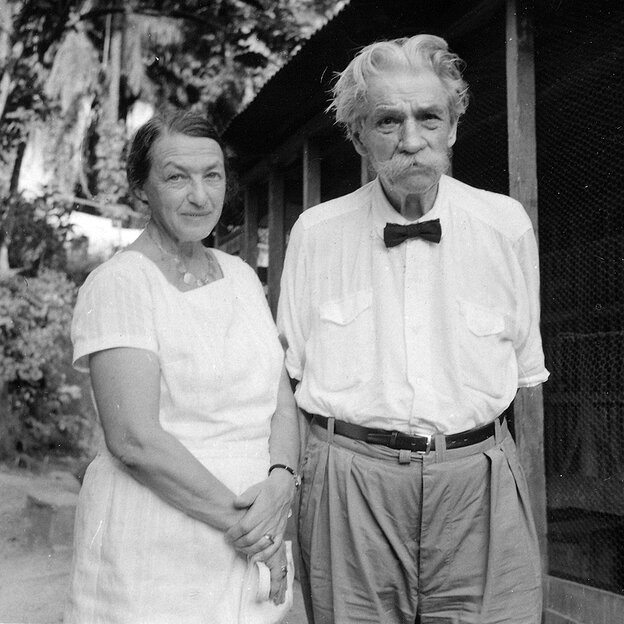 Albert Schweitzer mit Anna Wildikann