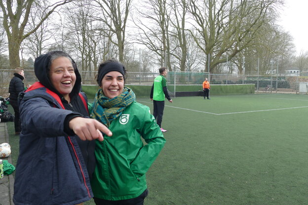 Chrisdaian Abel (links) und Lale Fischer von Bremen United