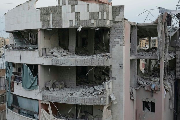 Ein zerbombtes Apartement