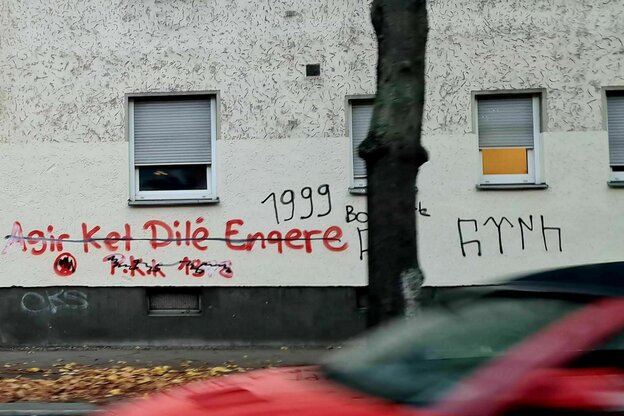 Graffiti auf einer Hauswand