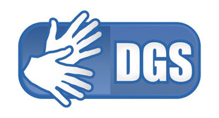 Logo DGS (Deutsche Gebärdensprache)
