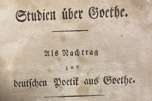 Aufschlagseite des restituierten Buchs 