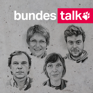Köpfe von Stefan Reinecke, Sabine am Orde, Martina Mescher und Gareth Joswig