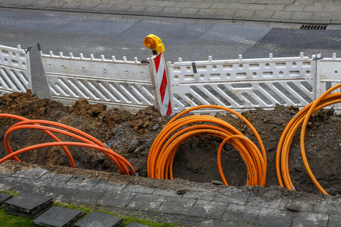 Kabel auf einer Baustelle