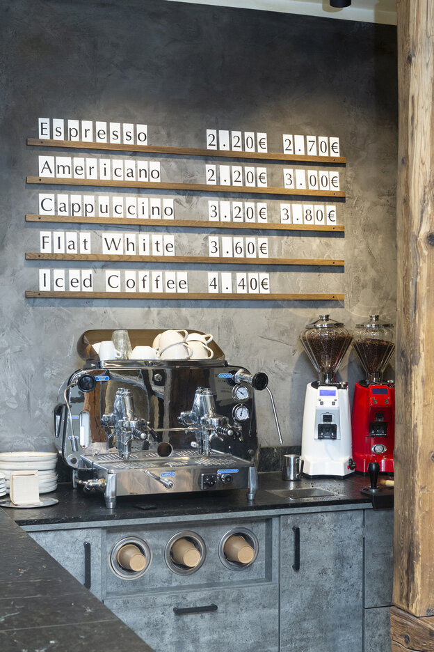 Eine Espressomaschine