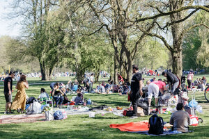 Grillen im Hamburger Stadtpark