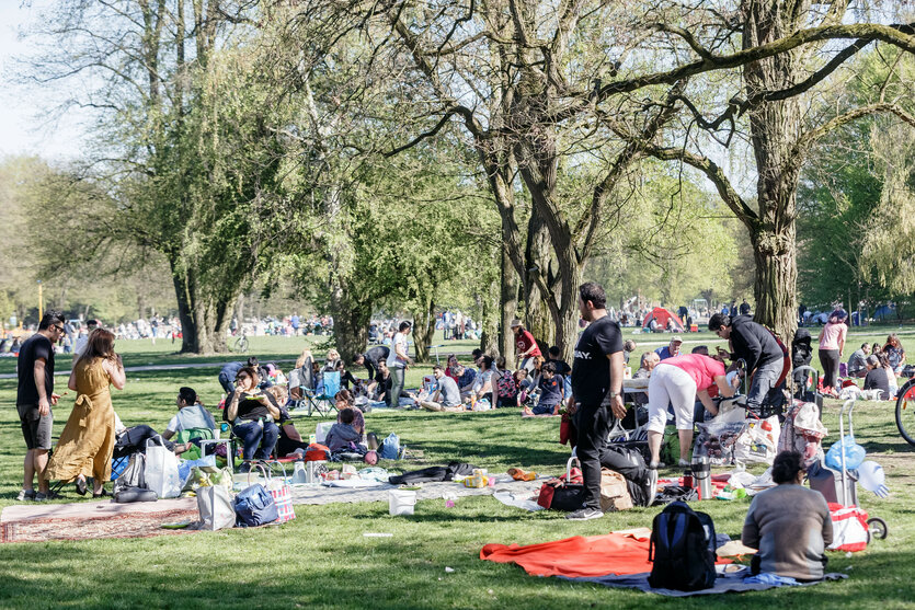 Grillen im Hamburger Stadtpark