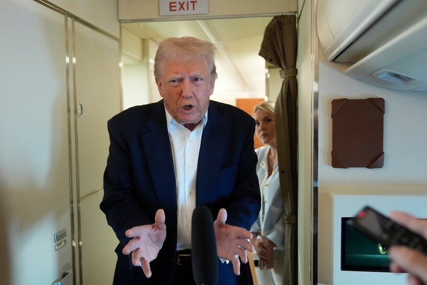 Trump in der Air Force One