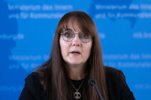 Das Bild zeigt Brandenburgs Innenministerin Katrin Lange (SPD)