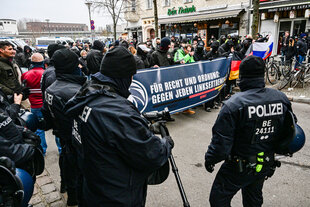 Neonazi-Demonstration am 14. Dezember vergangenen Jahres in Berlin-Friedrichshain