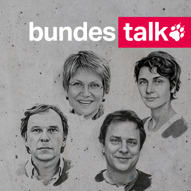 Köpfe von Stefan Reinecke, Sabine am Orde, Anna Lehmann, Lukas Wallraff