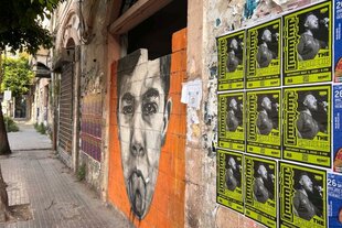 Zu sehen sind Graffiti im wiederaufgebauten Beiruter Hafenviertel.