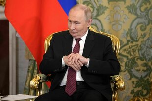 Der russische Präsident Wladimir Putin im Großen Palast des Kremls