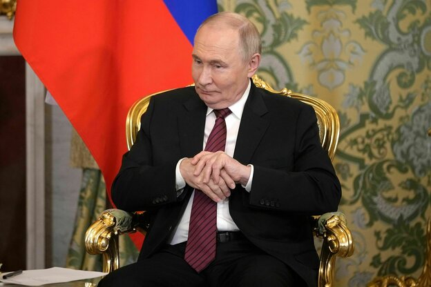 Der russische Präsident Wladimir Putin im Großen Palast des Kremls