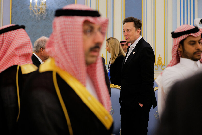 Elon Musk beim Staatsbesuch in Riad