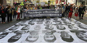 Demonstration für ein menschliches Asylrecht in Wien