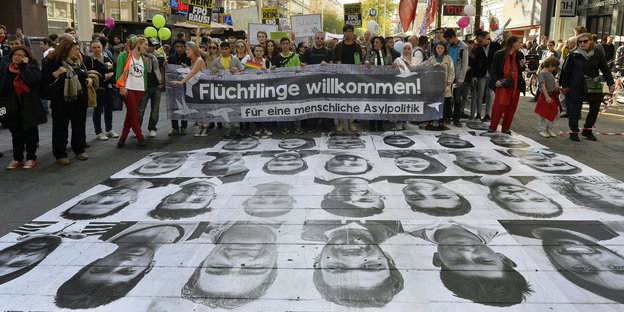 Demonstration für ein menschliches Asylrecht in Wien