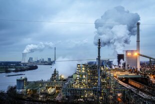 Industrielandschaft un Duisburg