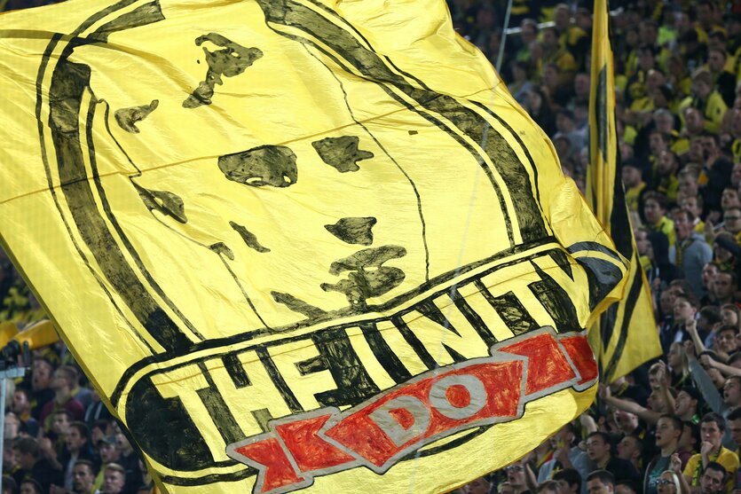 Banner der Dortmunder Ultra-Gruppe The Unity