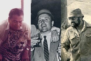 Die beiden Drahtzieher hinter dem "Kokainstaat": Roberton Suarez (l.), Klaus Barbie (m.) und DEA-Agent Michael Levine