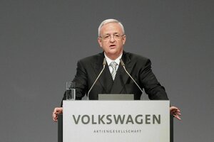 Martin Winterkorn VW-Vorstandsvorsitz Volkswagen AG hält eine Rede