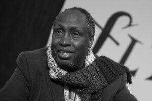 Schwarzweiß-Aufnahme des Schriftstellers Ngugi wa Thiong'o