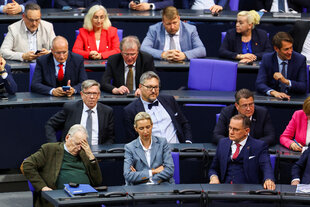 Reihen im Bundestag voller AfD-Politiker