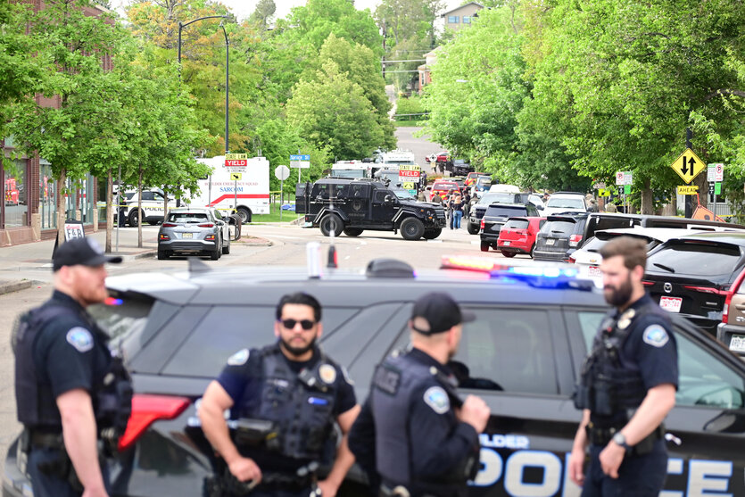 Polizisten auf der Straße