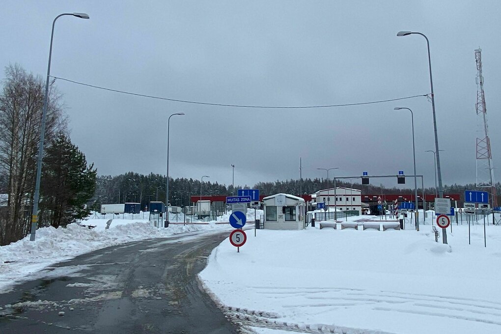 Grenzübergang zwischen Belarus und Lettland