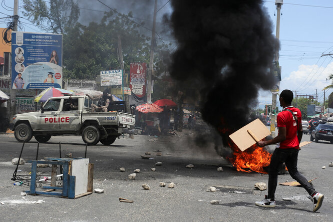 Anwohner protestieren gegen Ganggewalt in Port-au-Prince