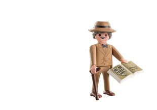 Playmobil-Männchen mit Hut, Stock und aufgeschlagenen 