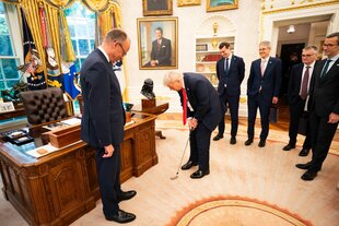 Merz und Trump im Oval Office