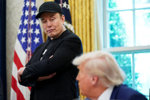 Donald Trump und Elon Musk im Oval Office