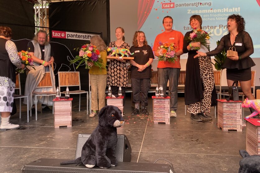 Die Nomienierten auf der Bühne in Halle