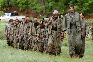 Kurdische Kämpfer der PKK