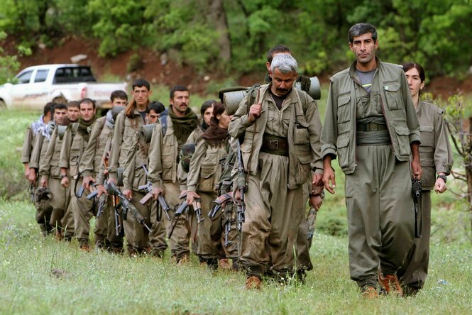 Kurdische Kämpfer der PKK
