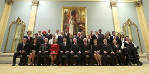 Das Kabinett des kanadischen Premierminister Justin Trudeau