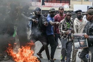 Demonstranten in Nairobi