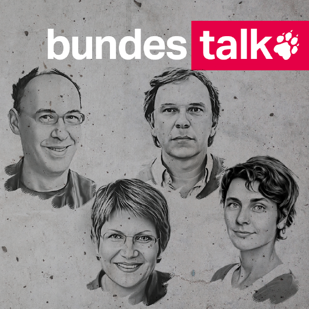 Köpfe von Robert Misik, Sabine am Orde, Stefan reinecke und Anna Lehmann