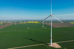 Im Energiepark Bad Lauchstädt südlich von Halle soll künftig mit Windenergie und Elektrolyse grüner Wasserstoff erzeugt.