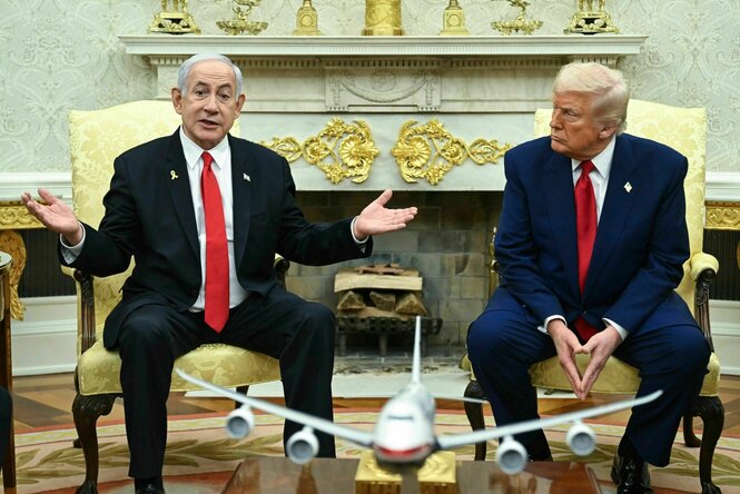 Netanjahu und Trump im Weißen HAus