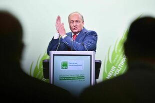 Joachim Rukwied, Präsident Deutscher Bauernverband, spricht während des Deutschen Bauerntags